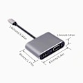 Pikkukuva 2 / 5: USB-C-hubi HDMI:hen, VGA:han ja useisiin portteihin, 4-in-1 USB-C - VGA - moniporttisovitin