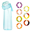 Miniatyrbild 1 av 5: Vattenflaska med smak och 7 smakkapslar Air Water Up Flaska Frostat Svart 650ml Air Starter Up Set Vattenkopp för Camping Spo-KK2- Transparent blue