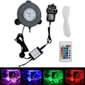 Miniatyrbillede 1 af 5: Akvarium Luftsten, 3W Undervands Fisketank Boblesten, RGB-XM2-