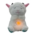 Miniatyrbillede 1 af 8: Beroligende Stitch-plys, Stitch til angstlindring, rytmisk åndedrætsbevægelse til sovende børn og voksne -KK1- White lamb