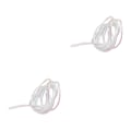 Pikkukuva 4 / 5: 1/2/3 4M Mylar punottu litteä letku Punottu valkoinen helmiäishohtoinen perhonsidonta 4mm 4mm 2PCS