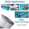 Miniatyrbild 5 av 5: 8 st Mspa Pool Spabad Filterpatroner, Ersättningspatron för Poolfilter