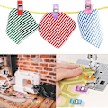 Miniatyrbilde 6 av 6: Syklips for stoff, quilteklips, Wonder Clips, stoffklips, plast (30 stk)
