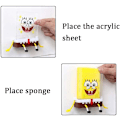 Miniatyrbild 5 av 5: Svamphållare i tecknad film med svamp, kökssvampar Spongebob-hållare, diskbänk hylla svamp avloppshylla