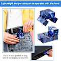 Miniatyrbillede 2 af 5: 2 Stk. Infinity Cube Uendelige Fidget Legetøj Mini Cube Puslespil Cube Finger Fidget Legetøj til Stress og Angst Lindring Afslappende Legetøj (Blå Stjernehimmel)