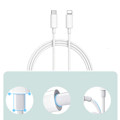 Pikkukuva 3 / 5: PD pikalataus TYPE-C datakaapeli Apple iPhonelle alkuperäinen IC pikalatauskaapeli
