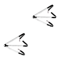 Miniatyrbilde 2 av 5: 1/2/3/5 Justerbar LED-hestebrystkrage Meget Synlig Hvit White 2PCS