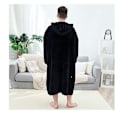 Miniatyrbillede 3 af 3: Oversized Blanket Hoodie, Bærbar Hætte Soft Sherpa Fleece-XM2-