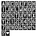 Pikkukuva 1 / 5: Kirjainstensiili Symboli Numerot Askartelu Stensiilit, 42 kpl Uudelleenkäytettäviä Aakkosmallineita, Stensiilisarja Maalaamiseen Puulle, Seinälle, Taululle, DIY-taide