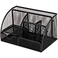 Miniatyrbillede 3 af 4: Penholder - Sort Metal Mesh Skrivebordsorganisator, 6 rum-XM2-