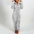 Miniatyrbillede 1 af 6: Jumpsuit til kvinder - Cosy vinter-onesie - Cosy pyjamas til kvinder