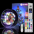 Miniatyrbilde 1 av 4: 10M 100LED Lyslenke, 12 Moduser 16 Farger LED Fairy Lights