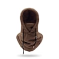 Miniatyrbild 1 av 2: Sherpa Huva Skidmask Vinter Balaclava Kallt Väder Vindtät Justerbar Varm Huva Överdrag Mössa Halsduk-KK1- Dark Brown