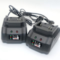 Miniatyrbillede 4 af 5: Oplader kompatibel med Makita Lithium 18v 21v batteri Anvend strøm EU stik sort ingen
