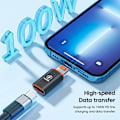 Miniatyrbild 3 av 7: USB C till Lightning Adapter PD 20W 120W Snabbladdning Lightning Hane Till Typ C Adapter För iPhone IOS till USB Typ C Konverterare