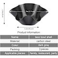 Miniatyrbild 3 av 5: 3-pack Tortillabakform Non-stick Taco Skålform Salladsskål-XM2-