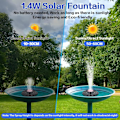 Miniatyrbild 2 av 4: Solcellsdriven fontän, Uppgraderad med, Solcellsdriven vattenfontän