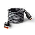 Miniatyrbillede 1 af 9: MagnoLoop – Smart Magnetisk Opladningskabel Sort Black USB _x0013_ USB-C