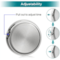 Pikkukuva 6 / 6: Auton kojelautakello, Mini Quartz Analog Autokojelaudan Ilmaventtiilin Kiinnityskello Autokoristeluun, Universaali ja Valoisa (Musta)