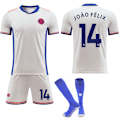 Miniatyrbillede 1 af 2: Chelsea Udebanetrøje Fodboldtrøje Børn & Voksen 2024-2025 NR.14 JOAO FELIX XS