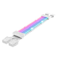 Pikkukuva 11 / 11: PC-kotelo- PSU-jatkojohto RGB-kaapeli 24Pin PCI-E GPU 8PinX2, 8PinX3 Neon-värijohto ARGB Streamer-siirtoadapteri 5V3Pin Musta Black 24p