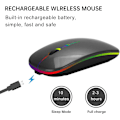 Miniatyrbillede 3 af 4: Trådløs Bluetooth Mus, Genopladelig LED Dual Modes Trådløs
