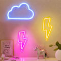 Miniatyrbild 4 av 4: Lightning Neon, LED Blixtformad Neonskylt, Neon Batteri/USB