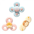 Miniatyrbilde 1 av 5: 3 stk. Spinnerleker Sommerfugl Tegneserie Snurrende Sugeleker Sugekopp Snurrebass Leke Spinnerleker Baby Badeleke