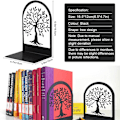 Pikkukuva 3 / 5: Kirjanpidikkeet, Mini kirjanpidin, Metal Tree Of Life kirjanjakaja, toimiston sisustukseen, lapsille, kouluihin, design, cd, kirjakauppa, kirjahylly, musta 1 pari