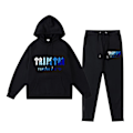 Miniatyrbilde 1 av 5: Trapst Tigerhode-trykk Hettegenser i Plysj Mote Gradient Bokstav Casual Sportsett Print 08- Svart Print 08- Black XS