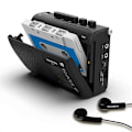 Pikkukuva 1 / 5: Panda 6501 Kannettava Kasettinauhuri AM/FM Radio Retro Musiikkisoitin Walkman Kaiuttimella [Db]-XM3- Black