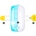 Miniatyrbillede 3 af 3: 4.7 tommer Stille Hamster Løbehjul -- Premium PP Materiale