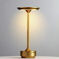 Miniatyrbild 3 av 10: Cordless Table Lamp / Desk Lamp - LED Light Gold Guld