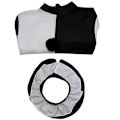 Pikkukuva 4 / 5: Terrifier 2 Joker -asu lapsille ja aikuisille Halloweeniin - Terrifier 2 Joker Cosplay-hyppyasu ja naamio Jumpsuit without mask(110cm)