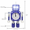 Miniatyrbild 2 av 5: Robot Väckarklocka, Rostfritt Metall Ljudlös Väckarklocka