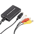Miniatyrbilde 5 av 5: S-video til HDMI-konverter AV til HDMI-adapter RCA-konverter Støtter 1080p