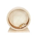 Miniatyrbillede 1 af 2: 17,8 cm træstand hamsterhjul Stille hjul til hamstere