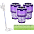Miniatyrbilde 2 av 5: 3-pakningsfiltre for Dyson støvsuger V11 Absolute Extra Pro Animal Torque Drive V15 Detect erstatter #970013-02