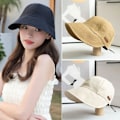 Miniatyrbilde 8 av 10: Jeans Bucket Hat Dame Sommerhatt SVART Black