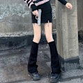 Pikkukuva 4 / 5: Kawaii-jalkasukat naisille, japanilainen tyyli, söpöt virkatut neulotut reunukset, jooga-, juoksu- ja vaellussukat, kellosuu, musta