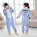 Miniatyrbild 2 av 3: Disney Lilo & Stitch Pyjamas i En Del, Barnens Plysch Kigurumi Onesies, Varma Kläder för Vintern, Julgåva 1 867