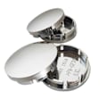 Miniatyrbild 8 av 10: 4 st/set Svart/Silver 56mm Bilhjul Navkapsel för Fälg Nav ABS Kåpor Bil Universal Svart Silver