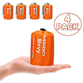 Miniatyrbillede 1 af 5: 4x Utomhus Emergency Thermal Vattentät Sovsäck Camping Survival Bivvy Sack