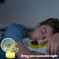 Miniatyrbilde 2 av 5: 3D Fotballhjelm Nattlampe, USB-drevet LED Illusjonslampe-XM2-