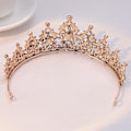 Miniatyrbillede 5 af 5: Mattel Hardware Krone Europæisk og Amerikansk Brud Barok Retro Krone Rhinestone Sort Krone Tiara