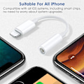 Pikkukuva 2 / 5: Lightning - 3,5 mm:n kuulokeliitäntäadapteri, iPhone-kuulokkeiden adapteri, iPhone 14 13 12 11 XR XS Max X 8 7 6 -puhelimille, tukee kaikkia iOS-versioita
