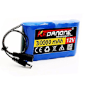 Miniatyrbillede 1 af 4: Ny Bærbar Super 12v 30000mah Genopladeligt Lithium Ion Batteri Kapacitet Dc 12.6v 30ah Cctv Cam Monitor + Oplader 1891