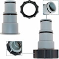 Miniatyrbillede 3 af 5: 2-pak Intex Pool A Adapter Erstatningspumpe Slangeadapter A Serie med Indvendigt Gevind