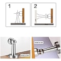Miniatyrbilde 4 av 4: MAGNETISK DØRSTOPP - Magnetisk dørholder i rustfritt stål-look - XM2-