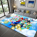 Miniatyrbillede 1 af 2: 3D Tegneserie Super Mario Trykt Stue Soveværelse Tæppe Kravlende Gulvmåtte 4 4 40X60cm